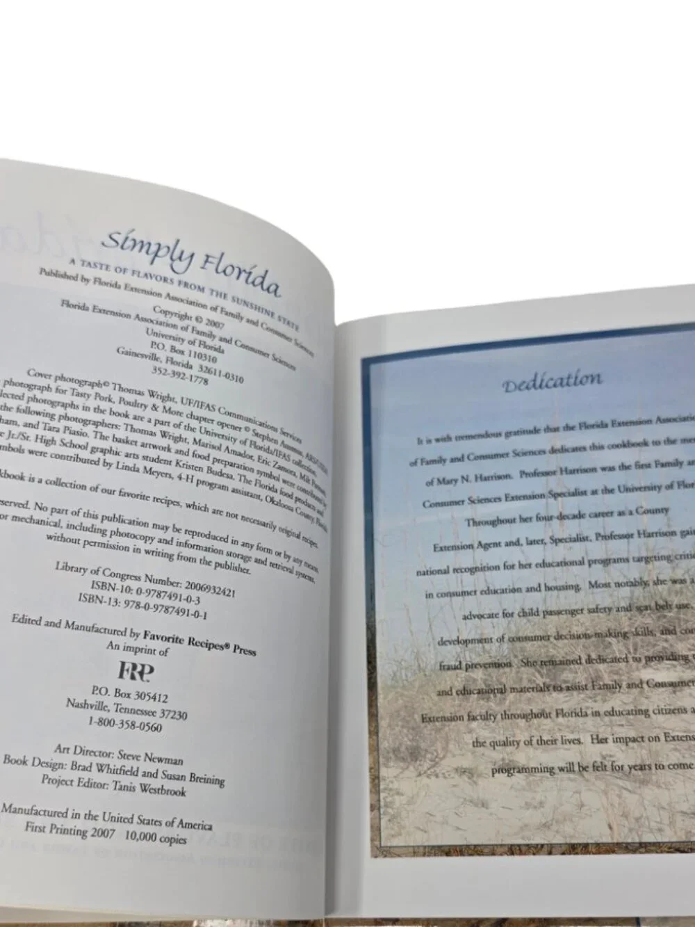 UF Extension Simply Florida Taste of Flavors Sunshine State Regional Cookbook